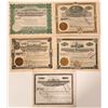 Image 1 : Idaho Copper Mining Stock Certificates (5)  107537