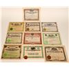 Image 1 : Ten Different Idaho Mining Stock Certificates  107571