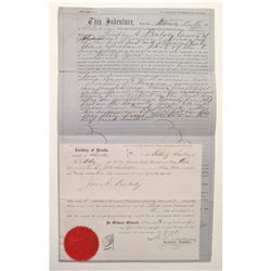 Rare Canon City; Territorial Deed  99494