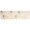 Image 1 : Five Virginia City, Nevada Territory Checks to Gould & Curry Miners  77520