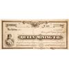 Image 1 : Queen Mining Co. Stock Certificate (G.T. Brown Lithograph)  28636