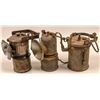 Image 1 : Carbide Miners Lamps /  " Superintendent's " / 3 Items  109581