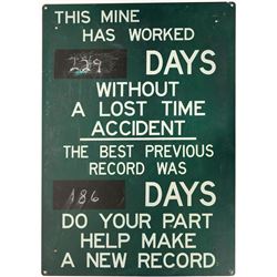 Metal Mine Safety Sign  88578