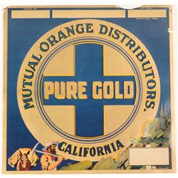 Pure Gold Fruit Label  108587