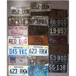 Nevada License Plates Group (17 each)  108312