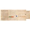 Image 1 : Massachusetts Deed with Rare Adhesive Revenue Stamps, R-149 and R-89  55429