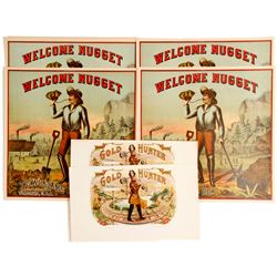 Gold Hunter / Welcome Nugget Labels  81305