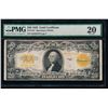 Image 1 : 1922 $20 Gold Certificate PMG 20