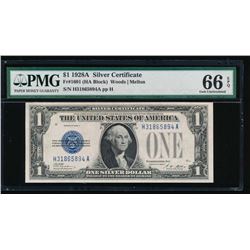 1928A $1 Silver Certificate PMG 66EPQ