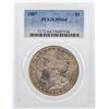 Image 1 : 1887 $1 Morgan Silver Dollar Coin PCGS MS64