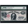 Image 1 : 1917 $1 Legal Tender Note PMG 45