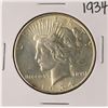 Image 1 : 1934 $1 Peace Silver Dollar Coin