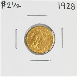 1928 $2 1/2 Indian Head Quarter Eagle Gold Coin