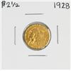 Image 1 : 1928 $2 1/2 Indian Head Quarter Eagle Gold Coin