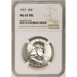 1957 Franklin Half Dollar Coin NGC MS65FBL