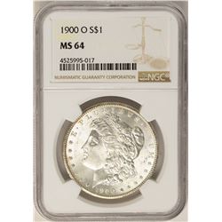 1900-O $1 Morgan Silver Dollar Coin NGC MS64