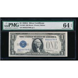 1928A $1 Silver Certificate PMG 64EPQ