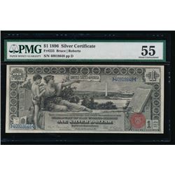 1896 $1 Educational Silver Certificate PMG 55