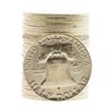 Image 2 : Roll of (20) Brilliant Uncirculated 1954 Franklin Half Dollar Coins