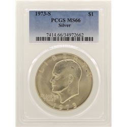 1973-S Eisenhower Silver Dollar PCGS MS66