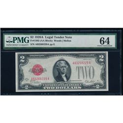 1928A $2 Legal Tender Note PMG 64