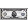 Image 1 : 1914 $5 Federal Reserve Bank Note Chicago