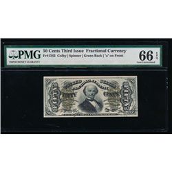 50 Cent Third Issue Fractional Note PMG 66EPQ