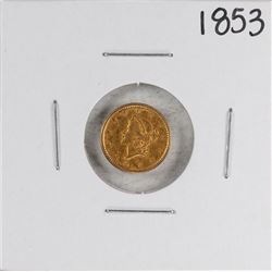 1853 $1 Liberty Head Gold Dollar Coin