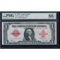 1923 $1 Legal Tender Note PMG 66EPQ