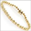 Image 1 : Plated 18KT Yellow Gold 0.57ctw Diamond Heart Bracelet