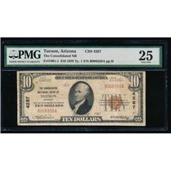 1929 $10 Tucson National Bank Note PMG 25