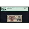 Image 1 : 50 Cent Fourth Issue Fractional Note PCGS 64