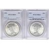 Image 1 : Lot of 1922-1923 $1 Peace Silver Dollar Coins PCGS MS64