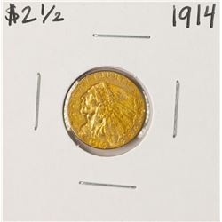 1914 $2 1/2 Indian Head Quarter Eagle Gold Coin