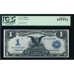 1899 $1 Black Eagle Silver Certificate PCGS 65PPQ