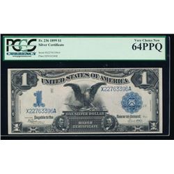 1899 $1 Black Eagle Silver Certificate PCGS 64PPQ