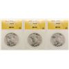 Image 1 : Lot of (3) 1923 $1 Peace Silver Dollar Coins ANACS MS64