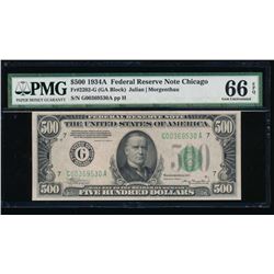 1934A $500 Chicago Federal Reserve Note PMG 66EPQ