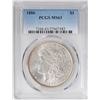 Image 1 : 1886 $1 Morgan Silver Dollar Coin PCGS MS63
