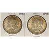Image 1 : Lot of (2) 1889 $1 Morgan Silver Dollar Coins