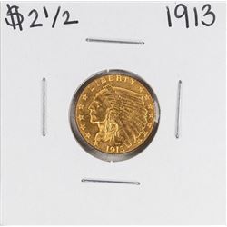 1913 $2 1/2 Indian Head Quarter Eagle Gold Coin