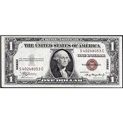 1935A $1 Hawaii WWII Emergency Issue Silver Certificate Note