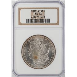 1885-O $1 Morgan Silver Dollar Coin NGC MS64