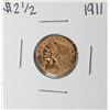 Image 1 : 1911 $2 1/2 Indian Head Quarter Eagle Gold Coin - Soldered