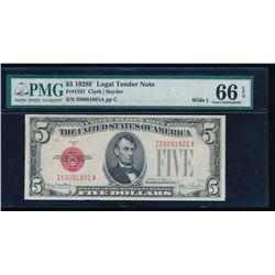 1928F $5 Legal Tender Note PMG 66EPQ