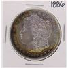 Image 1 : 1886 $1 Morgan Silver Dollar Coin Amazing Toning