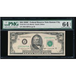 1950C $50 Kansas City Federal Reserve Note PMG 64EPQ