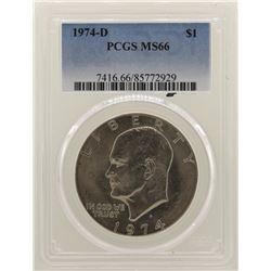 1974-D Eisenhower Dollar PCGS MS66