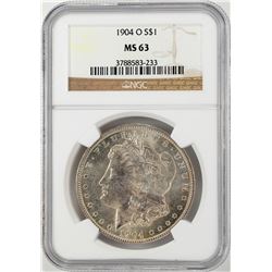 1904-O $1 Morgan Silver Dollar Coin NGC MS63