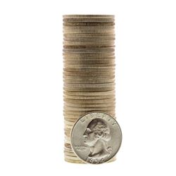 Roll of (40) Brilliant Uncirculated 1954-D Washington Quarter Coins